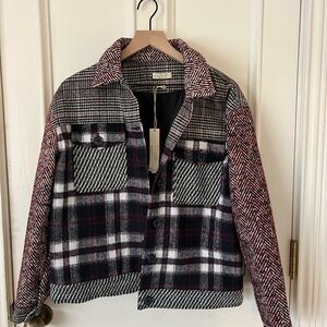 NWT Lovestitch - Mixed Plaid & Herringbone